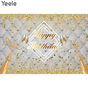 Yeele Photocall Взрослые Фоны На День Рождения Golden Dot Champagne Party Decor Фоновая Фотография Для Фотостудии