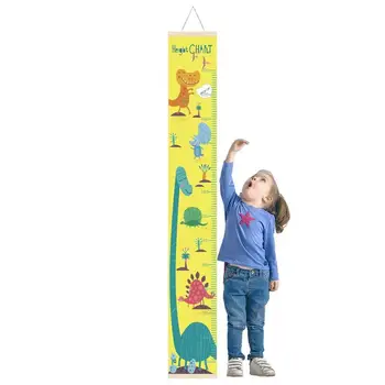 Таблица роста для детей Линейка для измерения высоты ткани, холста, деревянной рамы, настенная линейка для измерения высоты, прочная и безопасная для няни и детей.