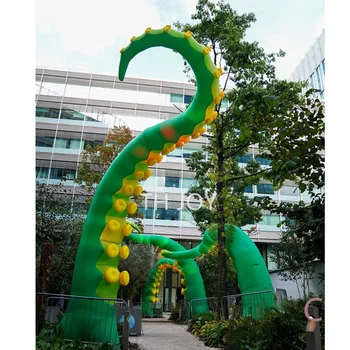 Бесплатная доставка по воздуху до двери! в 2023 году продается новая вечеринка в честь Хэллоуина с надувными щупальцами осьминога длиной 3 м 4 м 6 м.