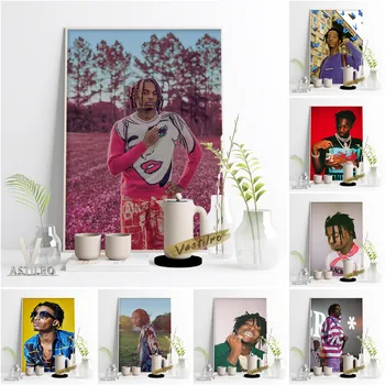 Плакат звезды рэпера Playboi Carti с дредами, принты из модных журналов, подарки для поклонников хип-хоп музыки, домашний декор для гостиной