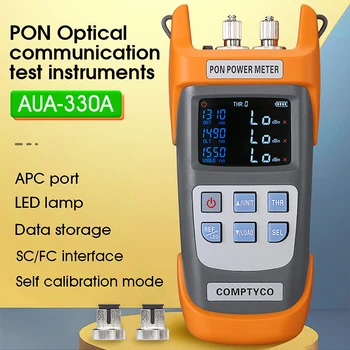Порт COMPTYCO AUA-330A/U APC/UPC (опция) Портативный волоконно-оптический измеритель мощности PON со светодиодной подсветкой FTTX/ONT/OLT 1310/1490 /1550 нм