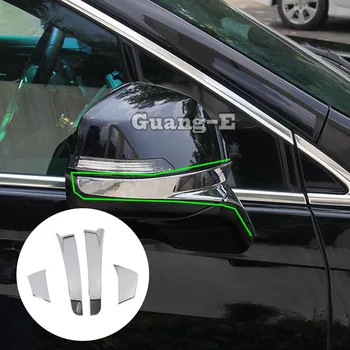 Автомобильная ручка Крышка Бокового зеркала заднего вида Отделка Бровей Рамка Детали фонаря 4шт Для Cadillac XT5 2017 2018 2019 2020 2021 2022 2023