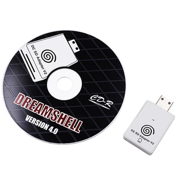 Устройство чтения карт SD Tf постоянного тока V2 Voor для Sega Dreamcast с компакт-диском и загрузчиком Dreamshell