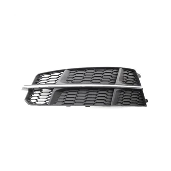 Крышка Решетки Радиатора Противотуманных Фар Левого Переднего Нижнего Бампера 4G0807681AN для Audi A6 C7 S-Line 2014-2018 Черный Хром