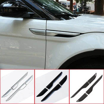 Для Land Rover Range Rover Evoque 2012-2018, Накладка на боковое вентиляционное отверстие на крыле, Декоративная наклейка, Глянцевый черный автомобильный Аксессуар