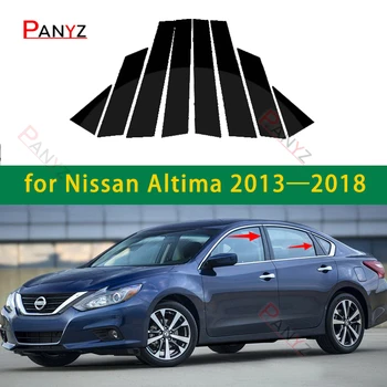 Накладки на молдинги оконных и дверных стоек автомобиля, наклейка на колонну BC для Nissan Altima 2013 2014 2015 2016 2017 2018 2018