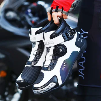 Осенне-зимняя обувь для езды на мотоцикле, Мотоциклетные внедорожные гоночные ботинки, Мотоциклетное туристическое снаряжение, Рыцарские туфли
