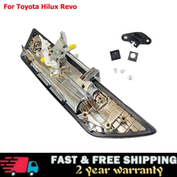 Для Toyota Hilux Revo 2015-2021 Хромированная ручка крышки багажника, подъемный механизм открытия ворот с отверстием для ключа и камеры