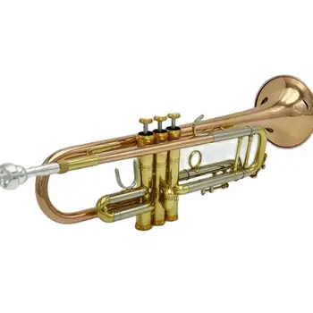 Двухслойная медная труба американского бренда с позолоченной поверхностью B-key профессиональная труба оригинальный трехтональный рожковый инструмент