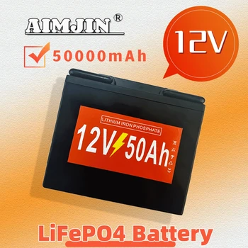 100% абсолютно новый аккумулятор Lifepo4 12 В, 50 Ач 18650 для питания таких устройств, как электромобили и т. Д.
