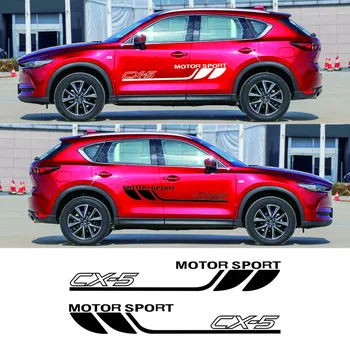 Наклейки на боковые двери автомобиля для Mazda CX5 Аксессуары для тюнинга Sport Line Graphics Styling Наклейки на виниловую пленку для украшения кузова автомобиля