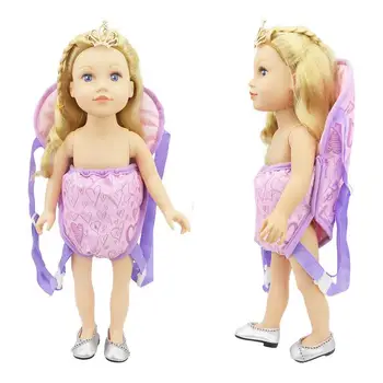 Новый 18-дюймовый рюкзак-переноска для кукол-игрушек, сумка для кукол, аксессуары для кукол, передняя и задняя переноска с ремнями для куклы