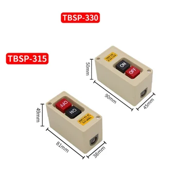 TBSP-315 330 Переключатель Кнопки запуска-остановки однофазного/трехфазного двигателя Нажимная Кнопка Блока управления 15A 30A