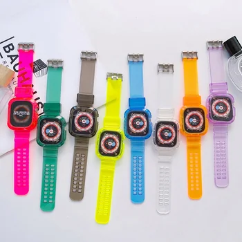 Мягкий Силиконовый Спортивный Ремешок Для Apple Watch 8Ultra 49 мм Резиновый Ремешок для Часов Ремешок на смарт-Часах Apple Watch 8Ultra 49 мм браслет Аксессуары