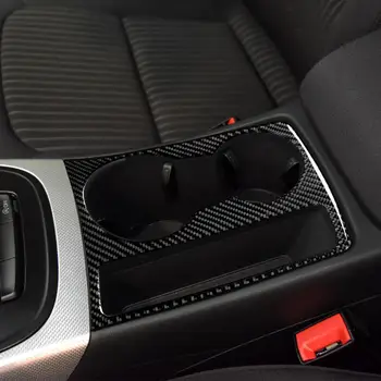 Для Audi A4 A5 B8 2009-2015 отделка из углеродного волокна, подстаканник, декоративная рамка, наклейка, наклейка для стайлинга автомобилей, аксессуары