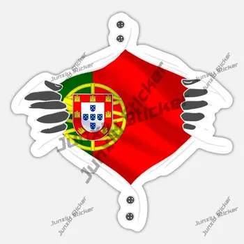 Флаг Португалии Гордая Португальская наклейка Португальский флаг в моем сердце Наклейка на Автофургон Наклейка на пикап Автомобильные Аксессуары