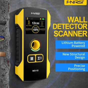 FNIRSI WD-02 Настенный Детектор Stud Finder Новый Дизайн Позиционирующего Отверстия TFT-Дисплей Кабель Переменного Тока Под Напряжением Провода Металлический Деревянный Сканер для Стен