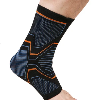 Эластичный вязаный бандаж для лодыжек, удобный в носке, защита от растяжения связок, подходит для волейбола при беге.