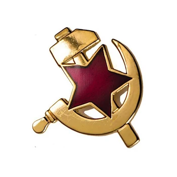 советская красная звезда со значками серпа и молота, эмблема CCCP СССР