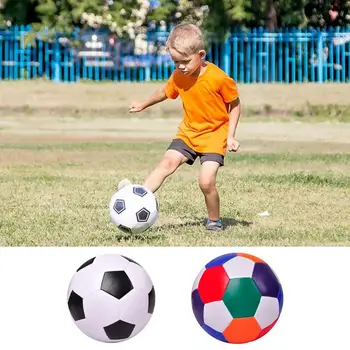 Бесшумный футбольный мяч для занятий спортом в помещении, футбольный мяч для детей, мини-мягкая эластичная футбольная игрушка на День рождения, Рождество, Детский подарок