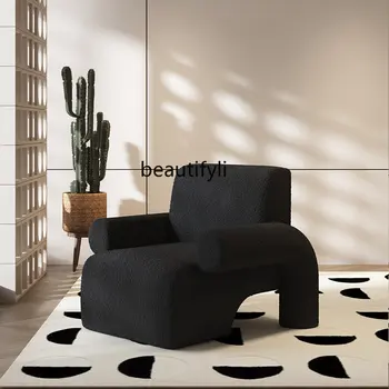 Легкий Роскошный Одноместный диван-кресло В Простой Гостиной, Дизайнерский стул Из ткани Для Ленивого Отдыха