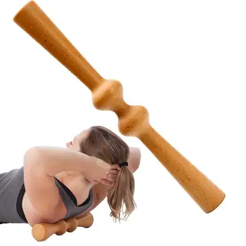 Роликовая палочка для массажа спины | Физическая Портативная палочка для самомассажа | Удобный для путешествий Массаж для фитнеса глубоких тканей тела