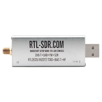 Для RTL-SDR Blog V3 R820T2 TCXO Приемник HF Biast SMA Программно Определяемое радио 500 кГц-1766 МГц До 3,2 МГц Прочный И Простой в установке
