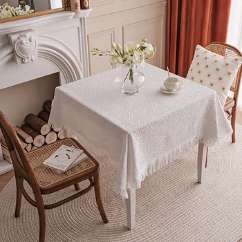 Чайный столик, обеденный стол, круглый стол из трикотажной ткани, десертный столик