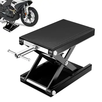 Подъемный стол для мотоцикла Весом 1100 фунтов, сверхмощный Гидравлический подъемник, стальной байк-квадроцикл, Широкая палуба, Ножничный Подъемный домкрат, Подставка для ножек стола, Домкрат