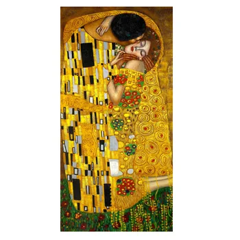 Необычное Пляжное Дорожное Полотенце Gustav Klimt The Kiss Из Микрофибры С Художественной Росписью В стиле Модерн, Спортивные Полотенца для Душа, Отличные Подарки для Фанатов 140X70cm