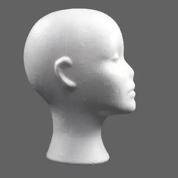 Женская голова манекена из пенопласта, голова для демонстрации париков, легкая подставка для шиньонов