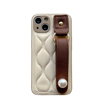 Корейский INS Шикарный Изогнутый Мягкий Бампер Чехол-браслет для iPhone 15 14 13 Pro Max Plus Задняя Крышка Телефона для 12 11 Pro Max Capa