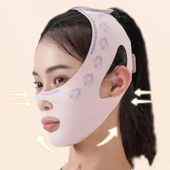 Ремень для лица с защитой от морщин, Поясная маска, Подтягивающий косметический ремень для похудения лица, придающий упругость, Подтягивающий овал, маска для похудения лица