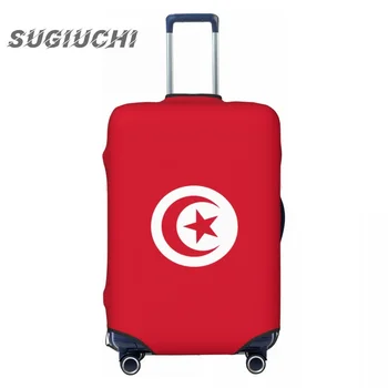Флаг Страны Тунис Чехол Для Багажа, Аксессуары Для Путешествий, Эластичный Пылезащитный Чехол С Принтом, Сумка-Тележка, Защитный Чехол