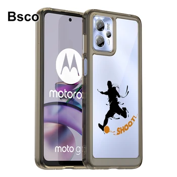 Прозрачный жесткий акриловый чехол для телефона в стиле баскетбольных мальчиков для Motorola Moto G23 G13 4G, противоударная задняя крышка
