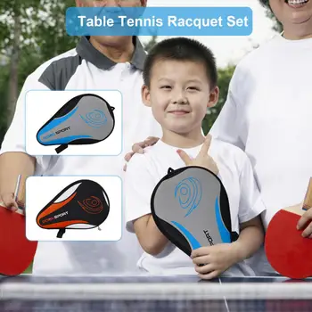 Прочный чехол для настольного тенниса с гладкой застежкой-молнией, компактная портативная сумка для ракеток для настольного тенниса из ткани Оксфорд