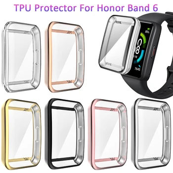 Смарт-часы TPU Shell Бампер Чехол Протектор экрана Защитный чехол для Honor Band 6 Huawei Band 6