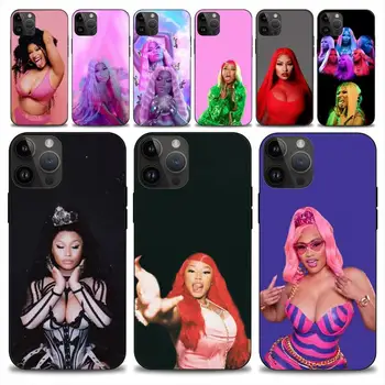 Чехол для телефона рэп-певицы N-Nicki Minaj для iphone 15 14 13 12 11 Pro Max Mini X Soft Case
