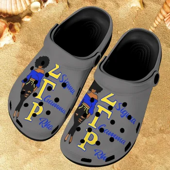 Повседневные тапочки для взрослых Sigma Gamma Rho Design, Пляжные сандалии для путешествий, женские легкие нескользящие садовые туфли на плоской подошве, Новинка