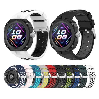 Двухцветный силиконовый ремешок для часов Huawei Watch GT Cyber Smart Watch Ремешок для спортивной замены браслета