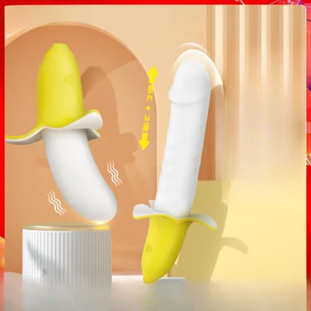 Маленькая машина-банановая пушка, Поддельный женский пенис, Полностью Автоматическое устройство для мастурбации, сексуальные товары