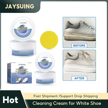 Очищающий крем для белой обуви Универсальная паста для чистки спортивной обуви Средство для удаления желтых пятен Средство для домашнего чистки