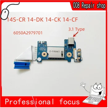 Оригинал для ноутбука Hp 14S-CR 14-DK 14-CK 14-CF USB 3.1 Type C Card Reader Плата питания L24483-001 6050A2979701 100% Протестировано В порядке