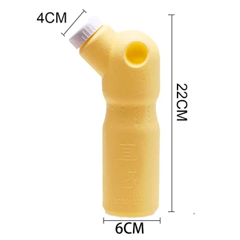 Мужской писсуар емкостью 600 куб. см, бутылка для мочи с крышками для автомобиля, кемпинга, путешествий на открытом воздухе