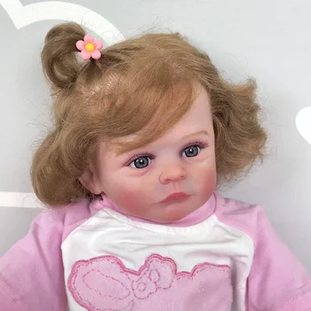 50 см Возрожденный ребенок с укоренившимися волосами, кукла с мягким телом и 3D-кожей, многослойная роспись с видимыми венами, кукла Soft Touch