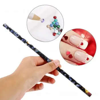 ELECOOLProfessional для подбора страз, Липкая ручка-дрель, Гелевый карандаш для ногтей, Белая ручка для разметки ногтей, Инструмент для подбора страз