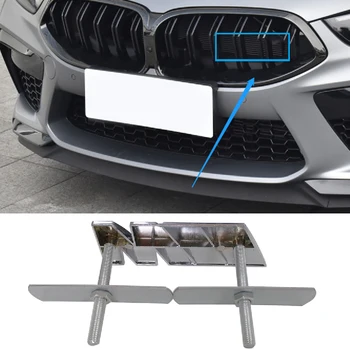 3D Металлический Капот Автомобиля Передняя Решетка Радиатора Значок Эмблема Деократия Автомодификация Аксессуары Для BMW M POWER 1 3 5 Серии E28 E39 E60 E46