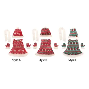 Рождественский Комплект Одежды Merry Christmas Gift 18-дюймовая Детская Кукла Одежда Аксессуары для Подарка На День Рождения Деятельность Детские Куклы Ролевая Игра