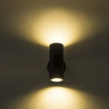 Наружный настенный светильник с черным корпусом up down gu10 spot light IP65 3000k 6000k AC110V AC240V настенный светильник