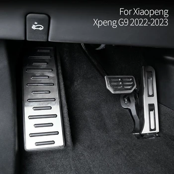 Для Xiaopeng Xpeng G9 P7 2022-2023 Тормоз Акселератор Главная Педаль Сиденья Водителя Алюминиевый Сплав Серебристые Автомобильные Аксессуары